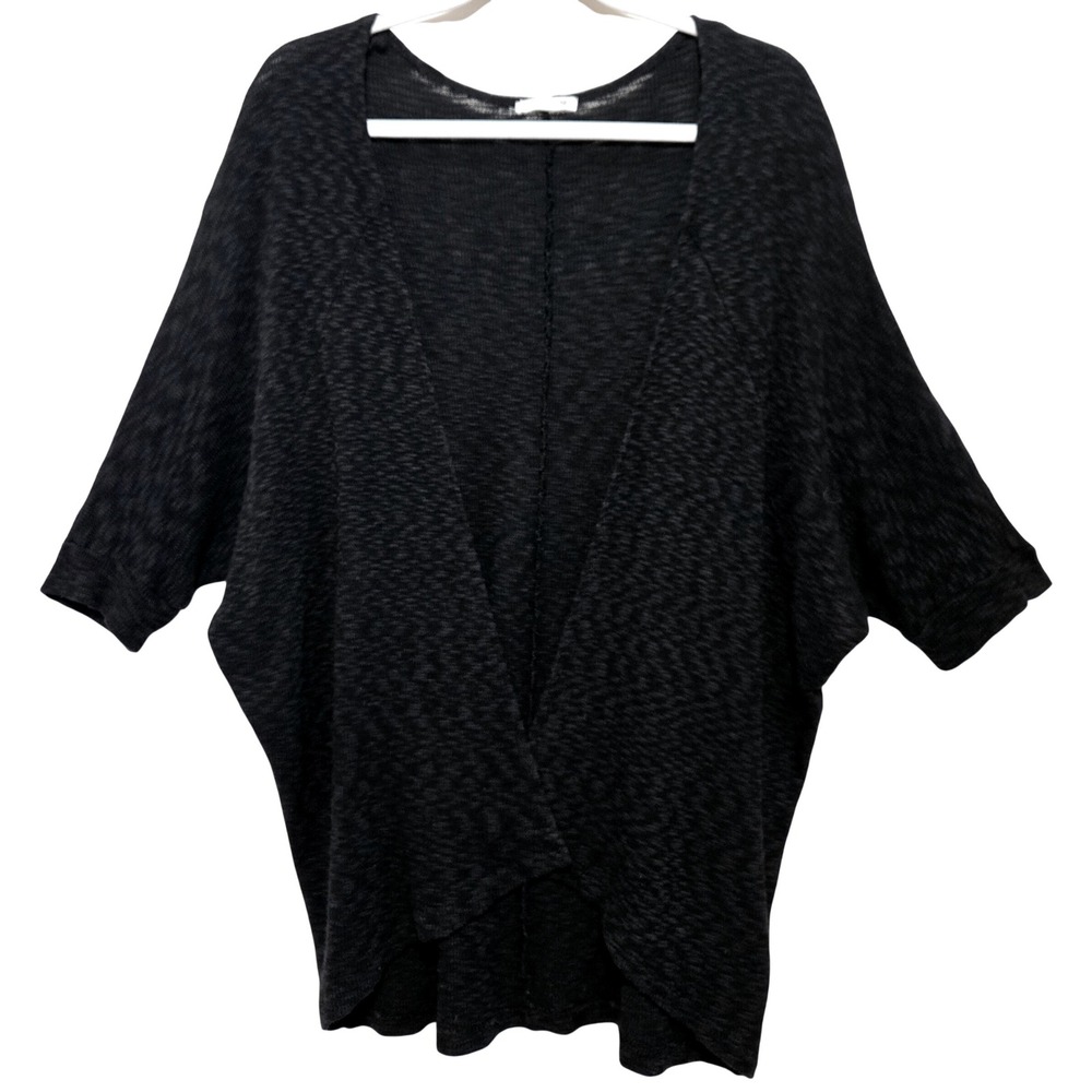 Black, Cotton/Rayon Shrug by Soprano, Size Large